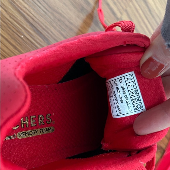 Skechers Bold Red Sneakers - Picture 5 of 8
